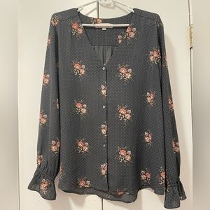 LOFT long sleeve blouse